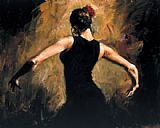 Flamenco Canvas Paintings - Flamenco III